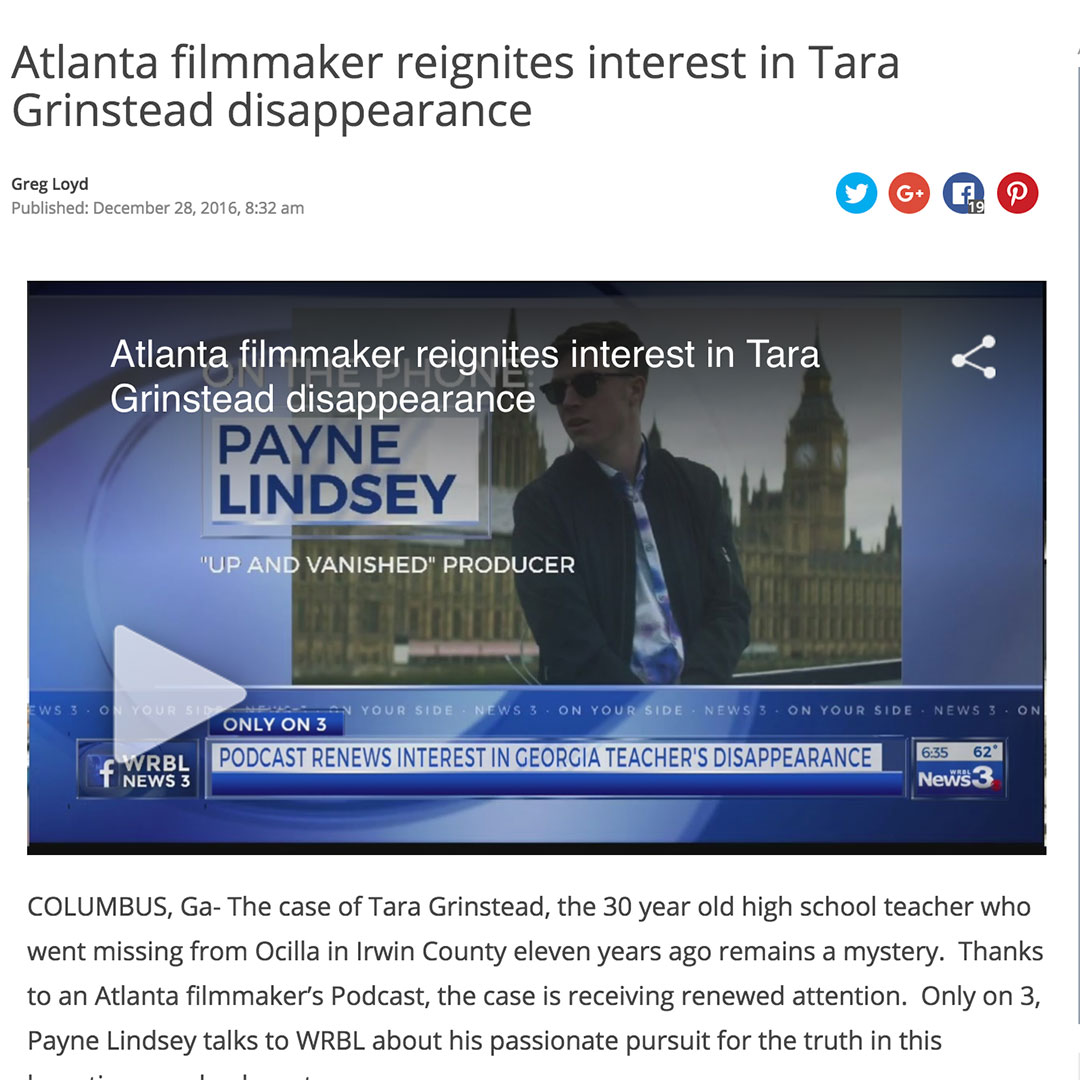 Atlanta filmmaker reignites interest in Tara Grinstead disappearance